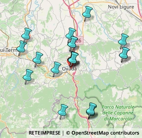 Mappa Viale Rimembranza, 15076 Ovada AL, Italia (7.6785)