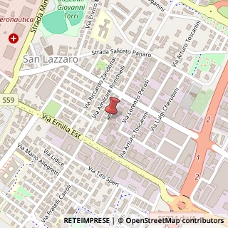 Mappa Via Pierluigi da Palestrina, 60, 41100 Modena, Modena (Emilia Romagna)