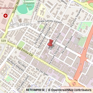 Mappa Via Lorenzo Perosi, 71, 41122 Modena, Modena (Emilia Romagna)