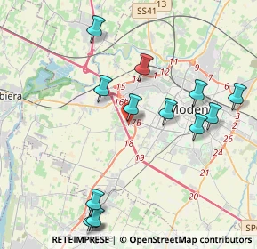 Mappa Strada Comunale di Cognento, 41126 Modena MO, Italia (4.58308)