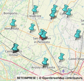 Mappa Via Farini, 40017 San Giovanni in Persiceto BO, Italia (9.2575)