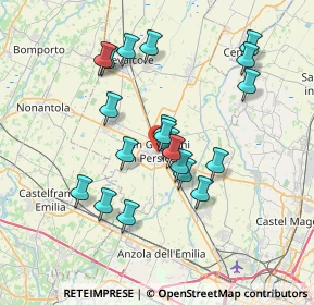 Mappa Via Farini, 40017 San Giovanni in Persiceto BO, Italia (6.64)