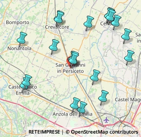 Mappa Via Farini, 40017 San Giovanni in Persiceto BO, Italia (9.257)