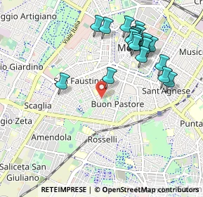 Mappa Via del Caravaggio, 41124 Modena MO, Italia (1.063)