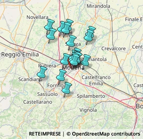 Mappa Via del Caravaggio, 41124 Modena MO, Italia (8.77526)