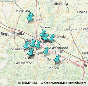 Mappa Via del Caravaggio, 41124 Modena MO, Italia (11.16)