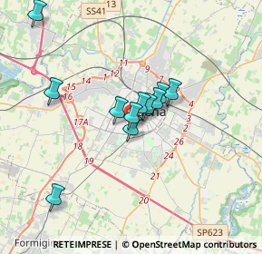 Mappa Via del Caravaggio, 41124 Modena MO, Italia (2.7)