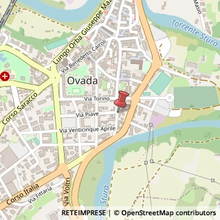 Mappa Via Piave,  55, 15076 Ovada, Alessandria (Piemonte)