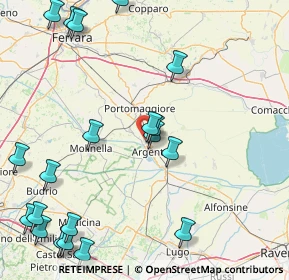 Mappa Via Giuseppe Garibaldi, 44011 Argenta FE, Italia (22.6695)