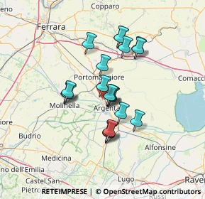 Mappa Via Giuseppe Garibaldi, 44011 Argenta FE, Italia (10.4895)