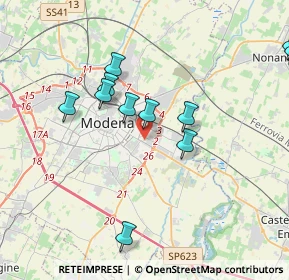 Mappa Via Riccardo Zandonai, 41122 Modena MO, Italia (4.02909)