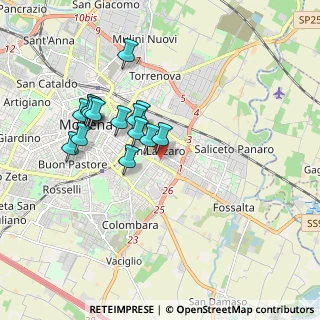 Mappa Via Riccardo Zandonai, 41126 Modena MO, Italia (1.62867)
