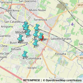 Mappa Via Giovanni Battista Lulli, 41122 Modena MO, Italia (1.70091)