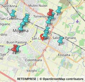 Mappa Via Giovanni Battista Lulli, 41122 Modena MO, Italia (2.06214)