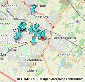 Mappa Via Riccardo Zandonai, 41122 Modena MO, Italia (1.62867)