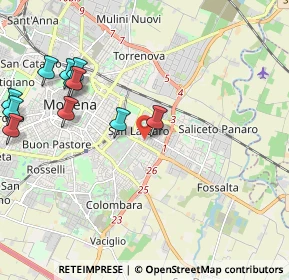 Mappa Via Giovanni Battista Lulli, 41122 Modena MO, Italia (2.47273)