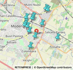 Mappa Via Riccardo Zandonai, 41122 Modena MO, Italia (1.63462)