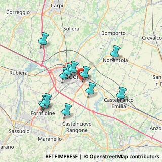 Mappa Via Riccardo Zandonai, 41126 Modena MO, Italia (6.92583)