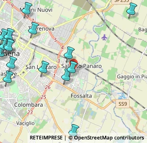 Mappa Polistudio Venere, 41122 Modena MO, Italia (3.03875)