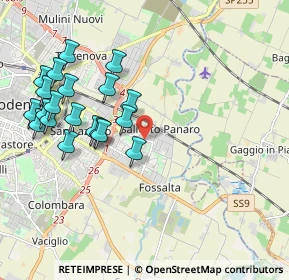 Mappa Polistudio Venere, 41122 Modena MO, Italia (2.1365)