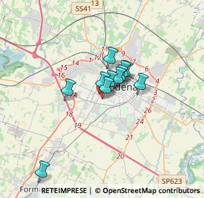 Mappa Via Tiziano, 41124 Modena MO, Italia (2.14182)