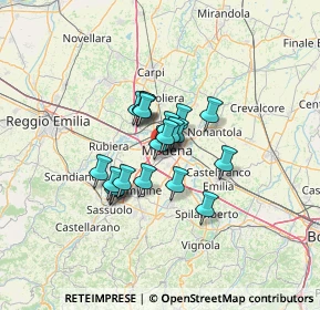 Mappa Via Tiziano, 41124 Modena MO, Italia (8.308)