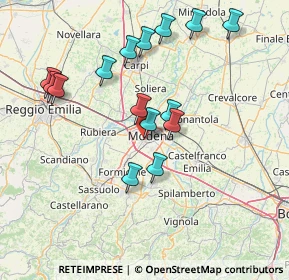 Mappa Via Tiziano, 41124 Modena MO, Italia (14.998)