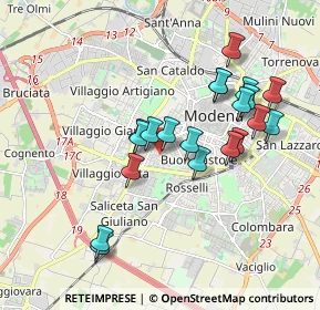 Mappa Via Tiziano, 41124 Modena MO, Italia (1.7365)
