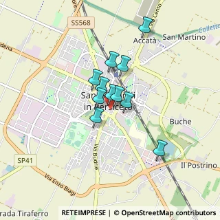 Mappa Piazza Sassoli, 40017 San Giovanni in Persiceto BO, Italia (0.58)
