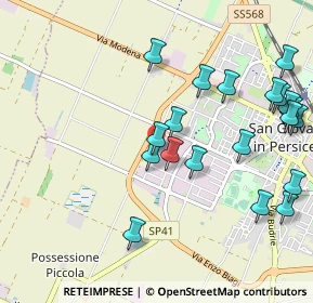 Mappa Via Albert Einstein, 40019 San Giovanni in Persiceto BO, Italia (1.1595)