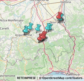 Mappa 15076 Ovada AL, Italia (9.63333)