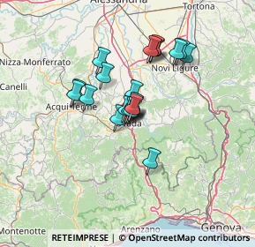 Mappa 15076 Ovada AL, Italia (9.6475)