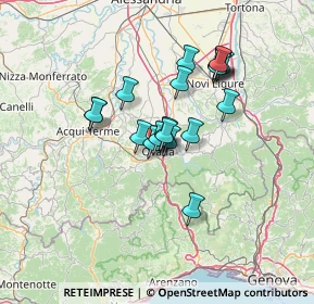 Mappa 15076 Ovada AL, Italia (10.65632)