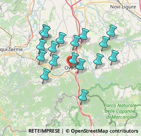 Mappa 15076 Ovada AL, Italia (6.35706)
