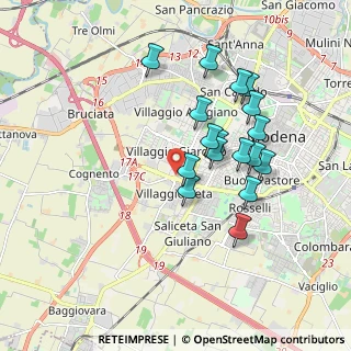 Mappa Via Alexander Fleming, 41126 Modena MO, Italia (1.68)