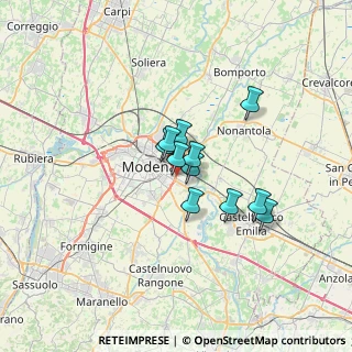 Mappa Via Wolfgang Amadeus Mozart, 41122 Modena MO, Italia (4.36727)