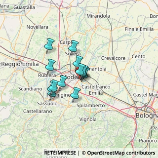 Mappa Via Wolfgang Amadeus Mozart, 41122 Modena MO, Italia (8.99231)