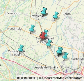 Mappa Via Galileo Ferraris, 40017 San Giovanni in Persiceto BO, Italia (6.595)