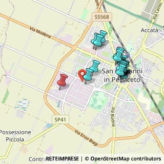 Mappa Via Galileo Ferraris, 40017 San Giovanni in Persiceto BO, Italia (0.9105)