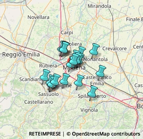 Mappa Via Ippolito Nievo, 41125 Modena MO, Italia (8.3125)