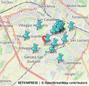 Mappa Via Ippolito Nievo, 41125 Modena MO, Italia (1.45889)