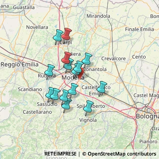 Mappa Via Antonio Bazzini, 41122 Modena MO, Italia (11.66867)