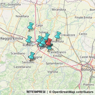 Mappa Via Antonio Bazzini, 41122 Modena MO, Italia (8.26417)