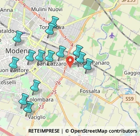 Mappa Via Antonio Bazzini, 41122 Modena MO, Italia (2.06714)
