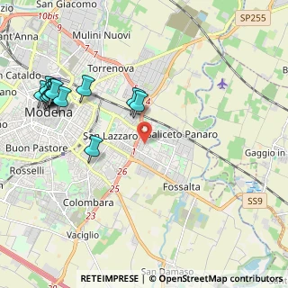 Mappa Via Antonio Bazzini, 41122 Modena MO, Italia (2.60538)