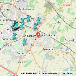 Mappa Via Antonio Bazzini, 41122 Modena MO, Italia (2.5745)