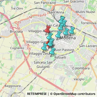 Mappa Via Giuseppe Flaiani, 41126 Modena MO, Italia (1.28231)