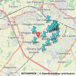 Mappa Via Giuseppe Flaiani, 41126 Modena MO, Italia (1.669)