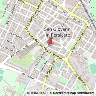 Mappa Corso Italia, 5, 40017 San Giovanni in Persiceto, Bologna (Emilia Romagna)