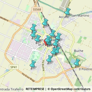 Mappa Via Tecillio, 40017 San Giovanni In Persiceto BO, Italia (0.75333)